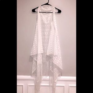SOLD. SOLD. SOLD. Fringe vest cardigan